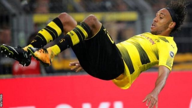 Pierre-Emerick Aubameyang a marqué quatre buts pour Dortmund en quatre matchs de ligue cette saison