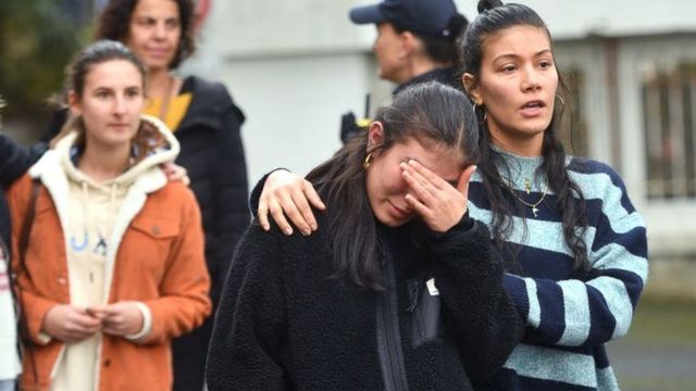 School in San Juan de Luz after the murder of a teacher