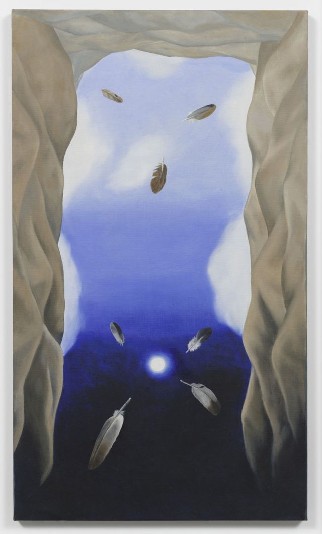 Luchita Hurtado, The Umbilical Cord of the Earth is the Moon, 1977, Óleo, Unique, 101.6 x 58.4 cm, © Luchita Hurtado, Cortesía de la artista y Hauser & Wirth, Foto: Jeff McLane