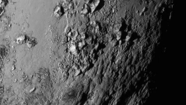 Imagen cercana de Plutón captada por la sonda.