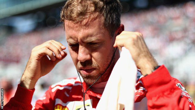 Sebastian Vettel is 59 points behind leader Lewis Hamilton in the driver's championship