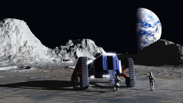 Imagem da exploração da Lua