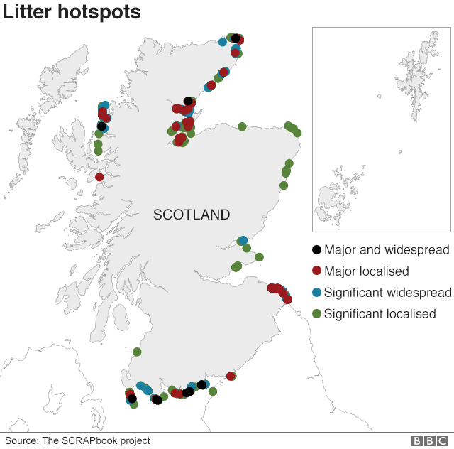 litter map