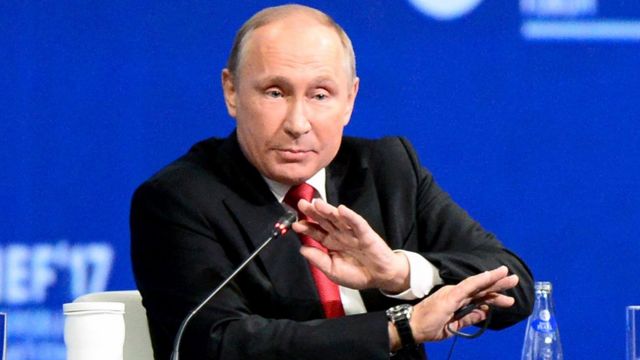 Владимир Путин на Петербургском экономическом форуме