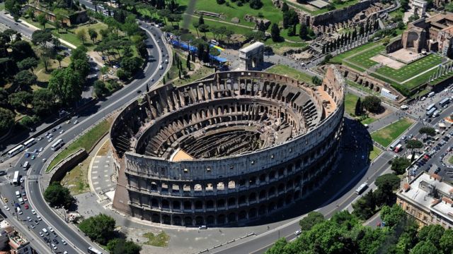 Vista aérea del Coliseo