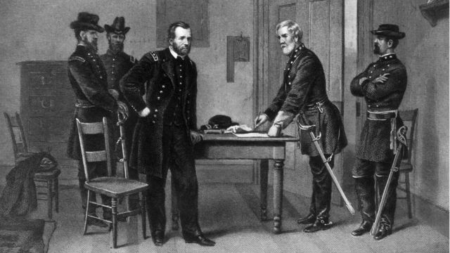 Rendición de Lee ante Ulysses S. Grant.