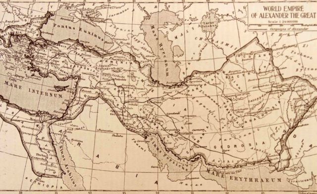 Mapa del imperio de Carlo Magno.