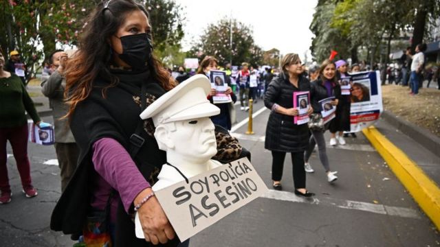 Protestas en las calles de Quitos