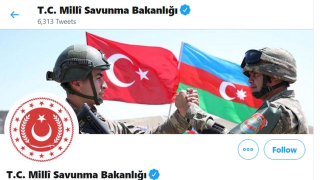 Фото твита министерства обороны Турции