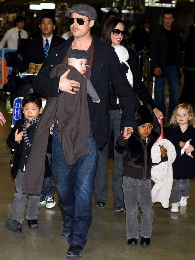 Brad Pitt, Angelina Jolie və uşaqları