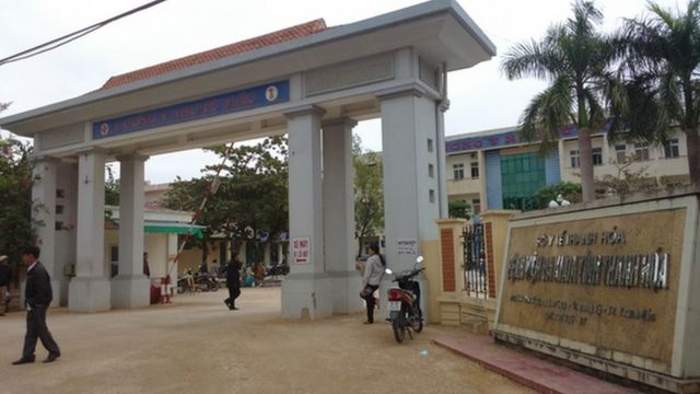 Bệnh viện Đa khoa tỉnh Thanh Hóa - nơi đang cấp cứu các bệnh nhân bị phản ứng sau khi tiêm vaccine phòng COVID-19 ở huyện Nông Cống