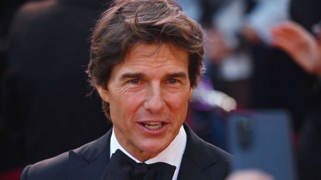 Tom Cruise at the premiere of his new film