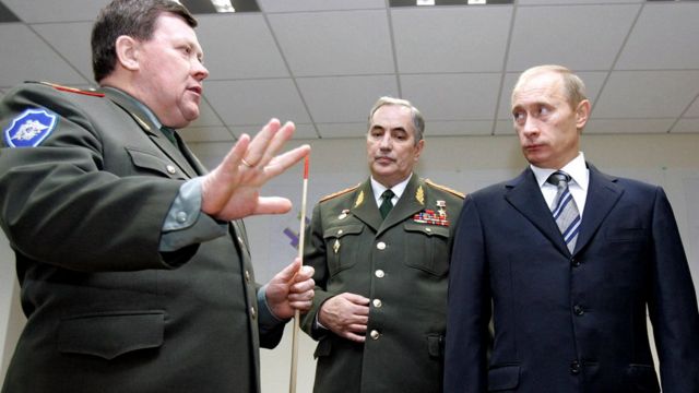 El presidente de Rusia, Vladimir Putin, reunido con miembros de la Dirección Principal de Inteligencia (GRU, por sus siglas en ruso).