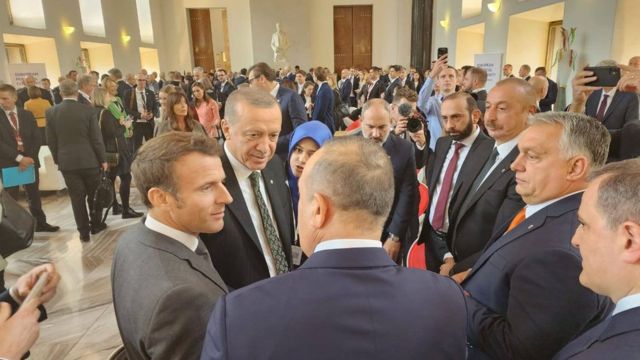 Ilham Əliyev Nikol Paşinyan Qarabağ problemi Macron