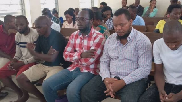 Eric kabendera na wenzake mahakamani