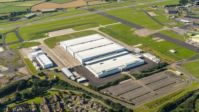 Site of new factory in St Athan, South Wales