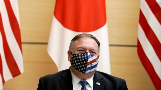 U.S. Secretary of State Mike Pompeo waits to meet with Japan"s Prime Minister Yoshihide Suga (not pictured) at the prime minister"s office in Tokyo, Japan October 6, 2020