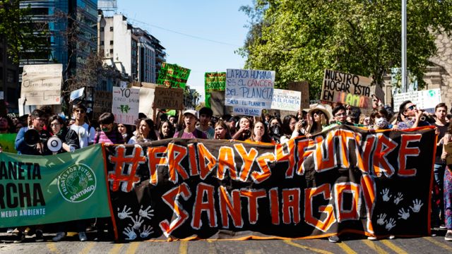 Protestas contra el cambio climático en Chile
