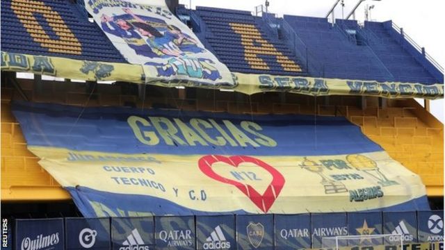 Diego Maradona Boca Juniors And Newell S Old Boys Pay Tributes Before Game Bbc Sport