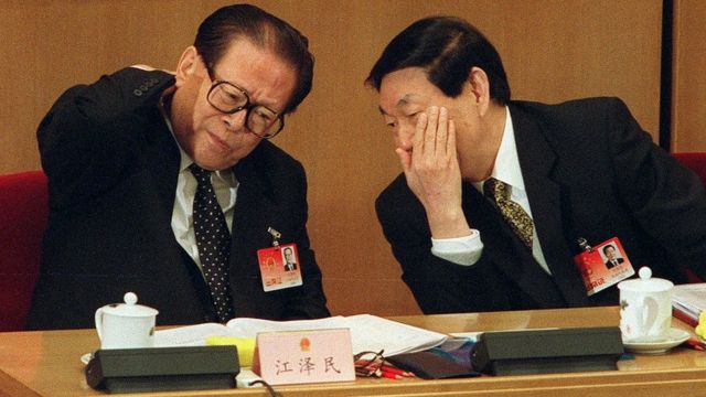 Jiang Zemin and Zhu Rongji