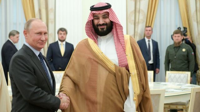 Veliaht Prens Muhammed ve Rusya Devlet Başkanı Vladimir Putin