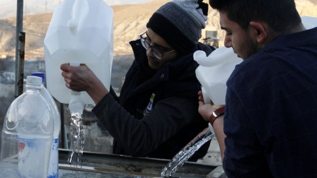 شح المياه في دمشق