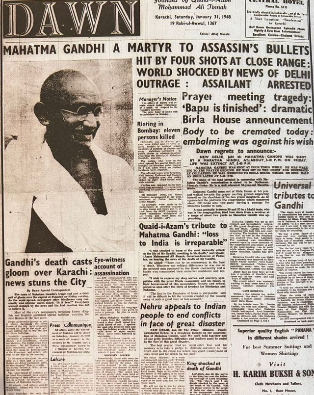 गान्धी, शहीद दिवस।