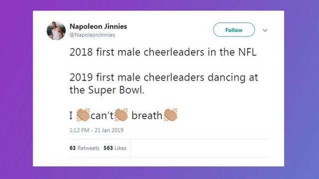 Super Bowl 2019 Gets Male Cheerleaders for the First Time Ever