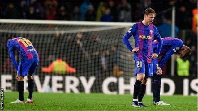 Barcelona ilipoteza mechi tatu za kundi kwa mabao 3-0