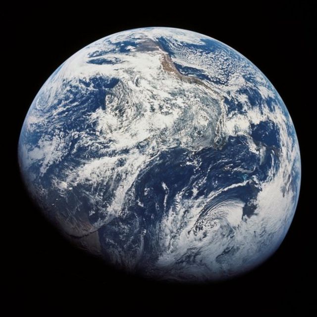 Foto de la Tierra captada desde el Apollo 8