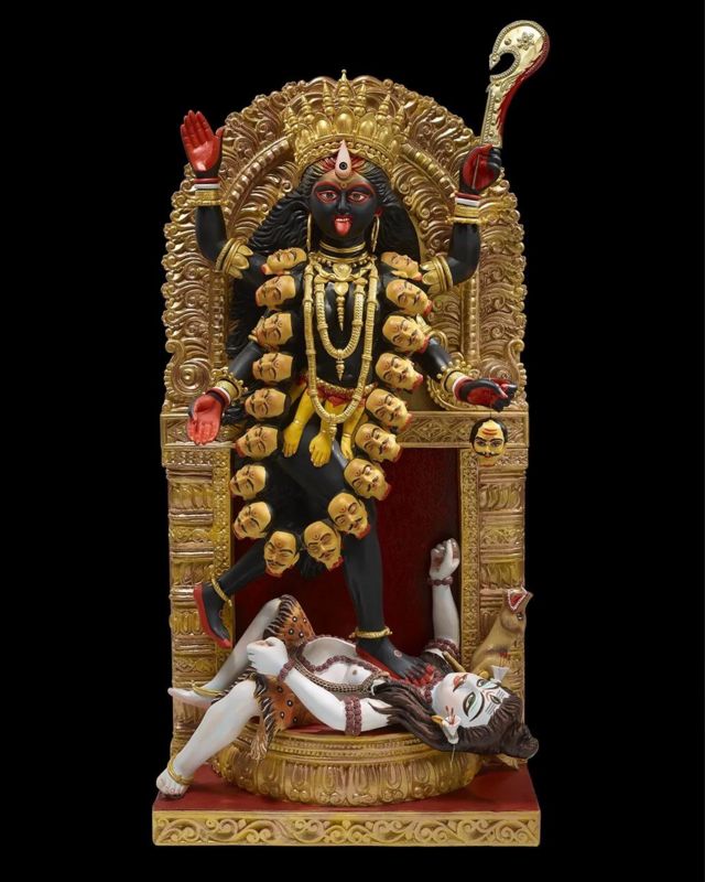 The ancient goddess Kali Murti represents time, doomsday and death