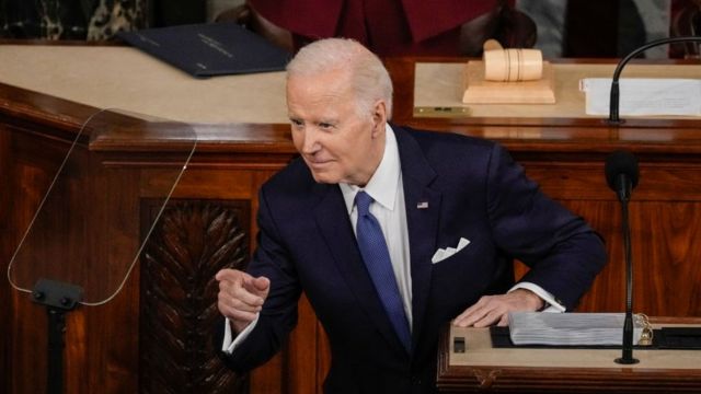 Joe Biden in the State of the Union address