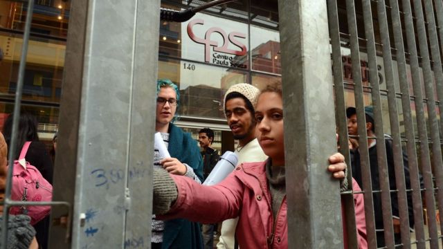 Estudantes ocupam o Centro Paula Souza, em São Paulo