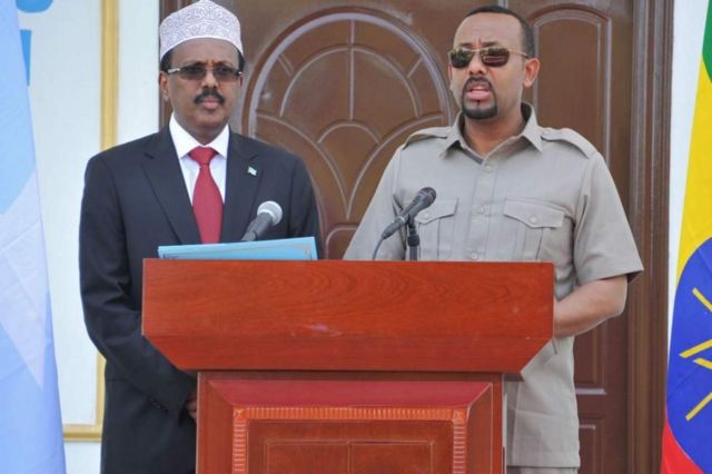 የሶማሊያው ፕሬዝዳንትና ጠቅላይ ሚኒስትር ዐብይ