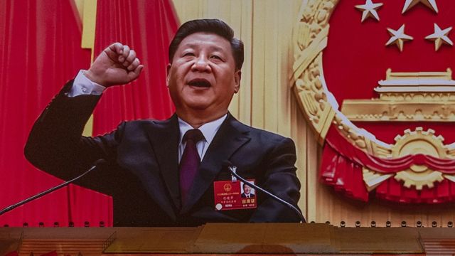 शी जिनपिंग की चेतावनी, चीन को आंखें दिखाई तो भुगतना होगा खामियाज़ा - BBC News हिंदी