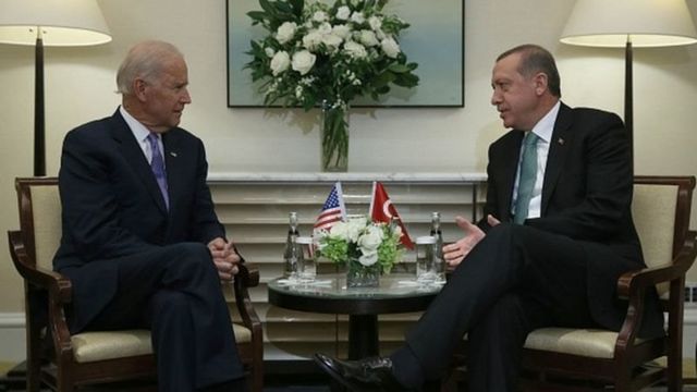 Joe Biden ve Recep Tayyip Erdoğan