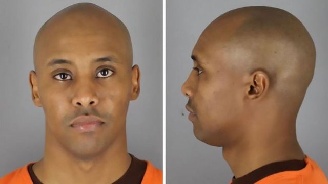 Mohamed Noor pictured in two police mugshots