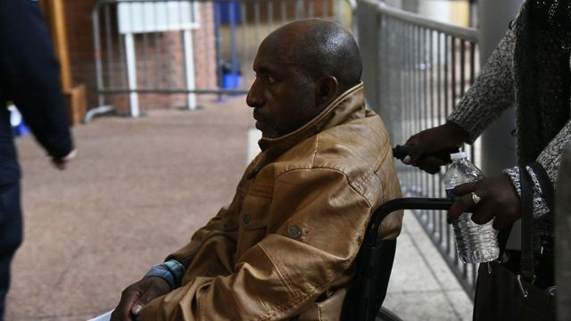 Pascal Simbikangwa, ce mardi 25 octobre 2016, aux assises de Bobigny, en France