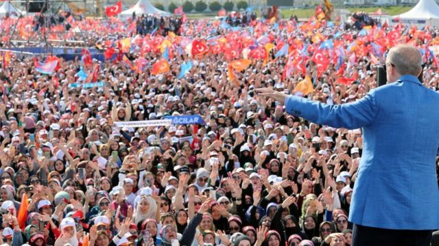 Rally of President Recep Tayyip Erdogan in Istanbul