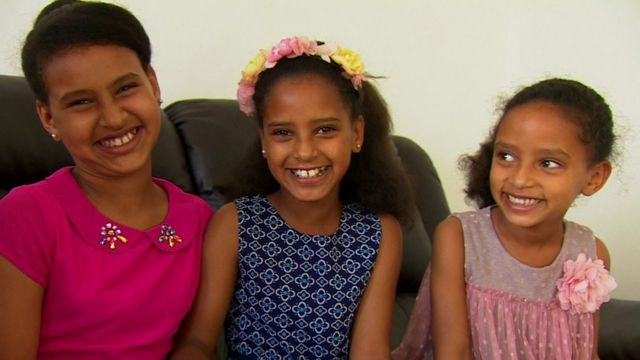 Three children being helped by the scheme