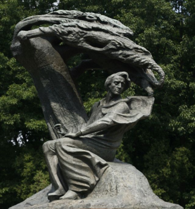 Monumento de Chopin en Varsovia