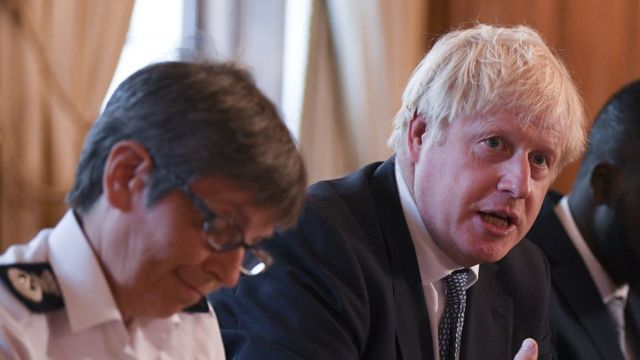 Руководитель полиции Лондона Крессида Дик и Борис Джонсон (фото 2019 года)