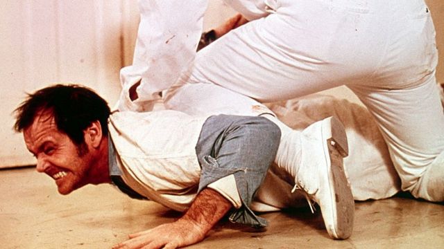 Jack Nicholson como Randle McMurphy en "Atrapado sin salida" (One Flew Over The Cuckoo's Nest).
