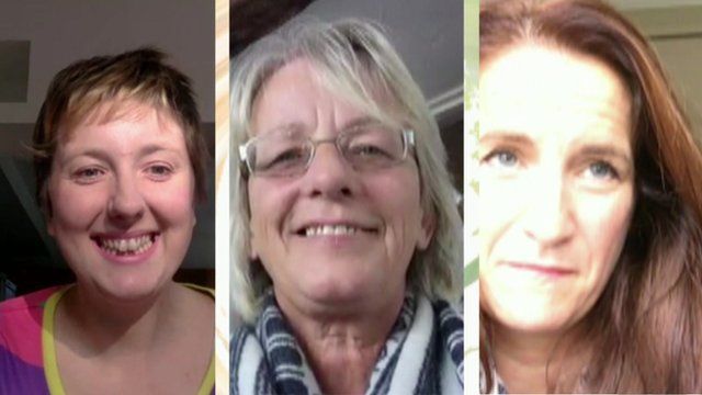 From left - Natalie Collins, Lyn Turner-Hedges, Helen Morgan