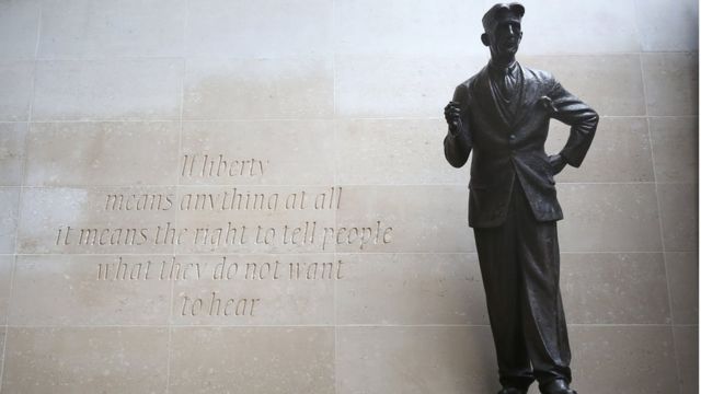 George Orwell statue