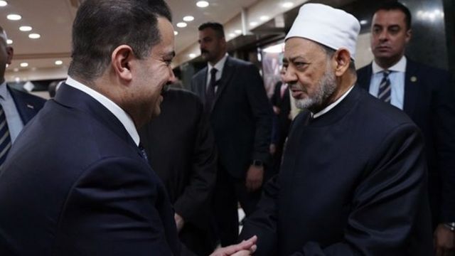 شيخ الأزهر ورئيس الوزراء العراقي
