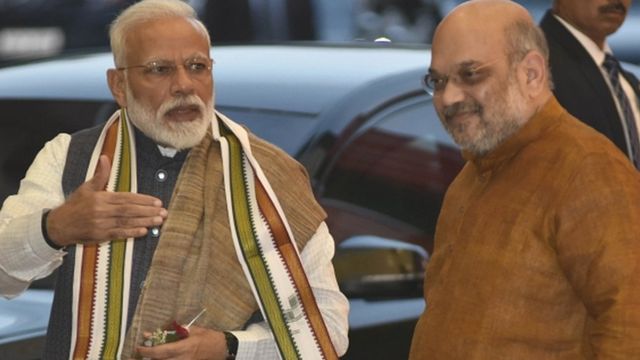 నరేంద్ర మోదీతో అమిత్ షా
