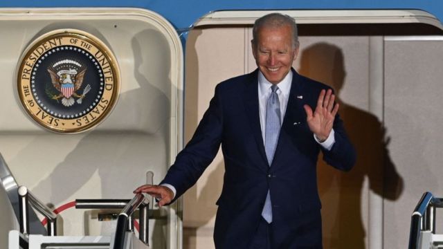 On June 25, on the eve of the G7 summit, US President Joe Biden arrived at the airport in Munich, Germany.