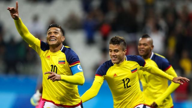 Teófilo Gutiérrez celebra un gol