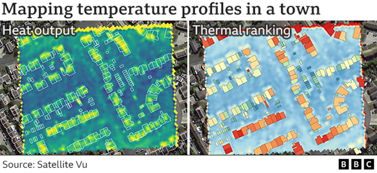 thermal satellite images